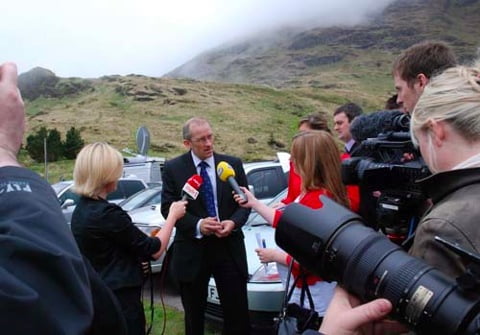 Press conference held at the 'Rest and be Thankful' in Argyll to appeal for information relating to Suzanne's disappearance.