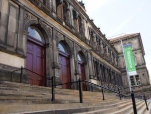 The Edinburgh Reporter Museum steps outside