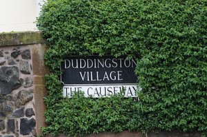 TER Duddingston VIllage sign