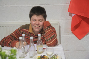 Ben surrounded by empties