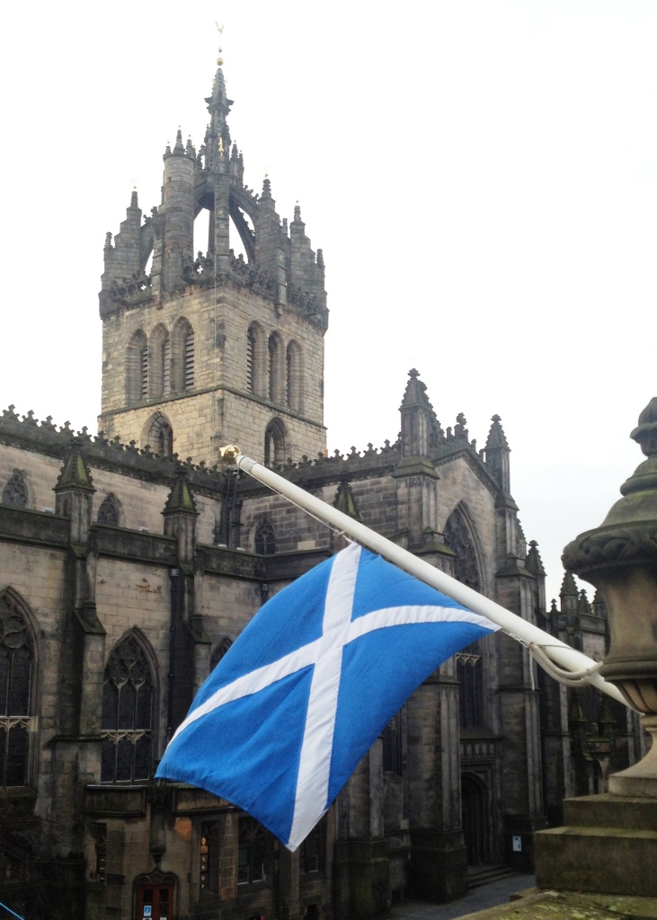 CC Saltire half mast