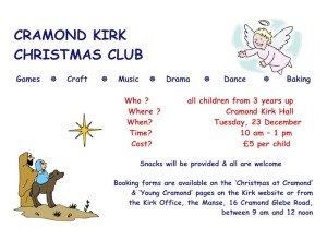 cramond kirk christmas club poster