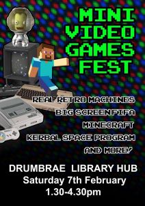 Drumbrae Library Mini Video Games Fest poster