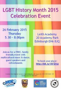 LGBT History month Leith Academy