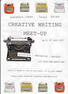 Morningside teens creative writing group poster