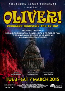 Oliver poster - southern light opera company