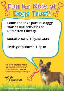 dogs trust at Gilmerton library