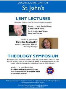 st john's lent lectures poster