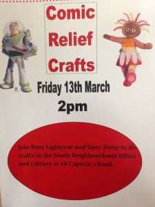 comic relief crafts