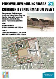 pennywell new housing information event poster