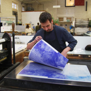 printmaking - lithography at Edinburgh Printmakers