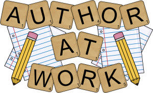 author at work clip art