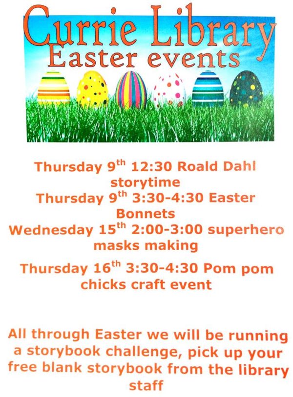 currie library easter events