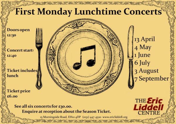 first monday lunchtime concerts at eric liddell centre