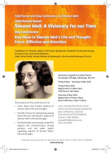 simone weil conference poster