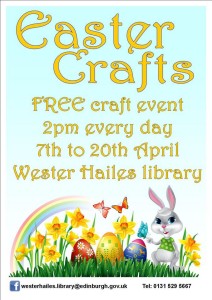 wester hailes easter crafts poster