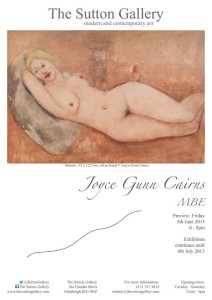 joyce gunn cairns at sutton gallery - poster