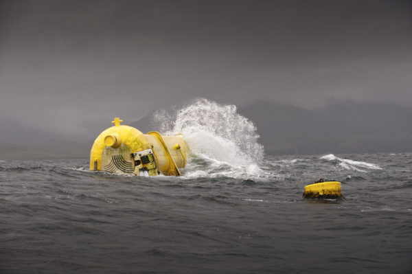 Aquamarine Power's Oyster 800 wave energy converter in operation #4