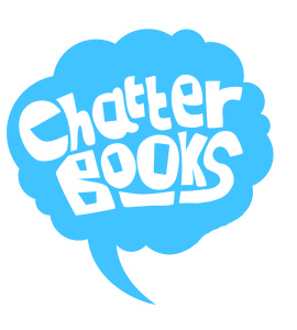 CHATTERBOOKS white on blue