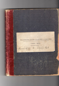 Allotment minute book 1923-1