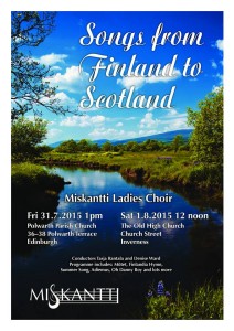 finland choir poster polwarth church july 2015