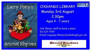 larry potty at oxgangs library