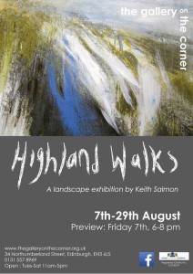 the gallery on the corner highland walks exhibition poster august 2015