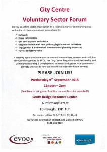 voluntary sector forum poster