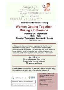 women getting together poster