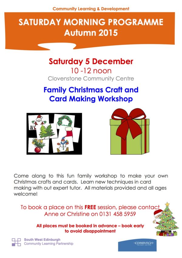 Christmas Crafts and cards 5.12.15