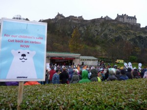 Rally in Princes Street gardens