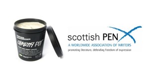 lush and scottish pen charity pot fundraiser