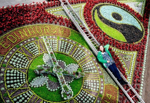 edinburgh fairtrade city floral clock and FT logo