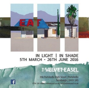 in light in shade poster velvet easel