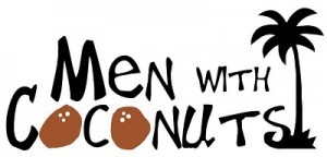 men with coconuts logo