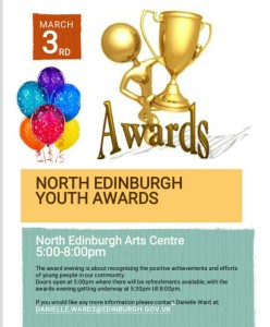 north edinburgh youth awards poster