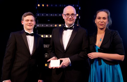 John Read and Gavin MacLennan of Old Town Chambers picking up their award