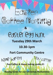 fort cc coffee morning and egg hunt