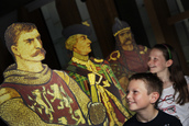 Sister and brother Iona, aged 10 (R) and Joe, aged 8 (L) Turnbull, of Edinburgh, are pictured with historical figures from Scotland's past ( William Wallace, Bonnie Price Charlie and Robert the Bruce) which will feature in a new Parliament tour. Visitors will have a chance to journey into Scotland’s past while also exploring the contemporary architecture of the Parliament on this new tour. Learn about the legend of the Saltire, see the only surviving letter issued by William Wallace and discover Scotland’s story as told by the Parliament building, from Robert Bruce to Bonnie Prince Charlie – and beyond… Tours will be available on: 1st August 2.00pm 3rd August 2.30pm 8th August 2.30pm 30th August 2.30pm 31st August 2.30pm Tours will take around 40 minutes and booking is essential. Please call 0131 348 5200 or email sp.bookings@scottish.parliament.uk Pic - Andrew Cowan/Scottish Parliament