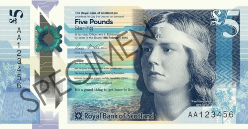 RBS £5 Front Media Specimen800