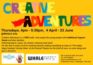 creative adventures at whale