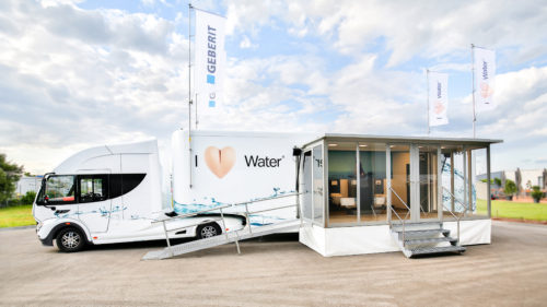 Geberit AquaClean truck showroom