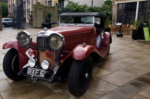 Historic Endurance Rallying Organisation arrived in Edinburgh with a selection of vintage cars parked at the Malmaison Edinburgh. They will have dinner on board Royal Yacht Britannia and leave tomorrow en route to Slaley Hall.