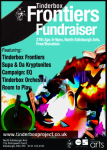 tinderbox frontiers fundraiser poster