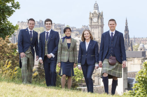 The Balmoral Hotel Edinburgh Tartan - Designed by Kinloch Anderson - Calton Hill