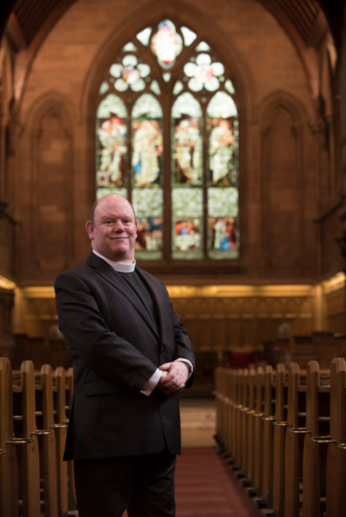 Moderator Designate of the Church of Scotland (2017) Rev Derek Browning of Morningside Parish Church, Edinburgh.