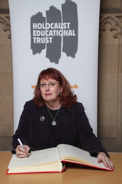 Edinburgh Northern and Leith MP Deidre Brock signing the Book of Commitment