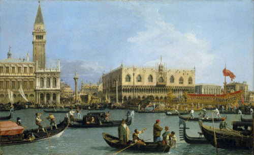 Painting by Canaletto, The Bacino di S. Marco on Ascension Day c.1733-34