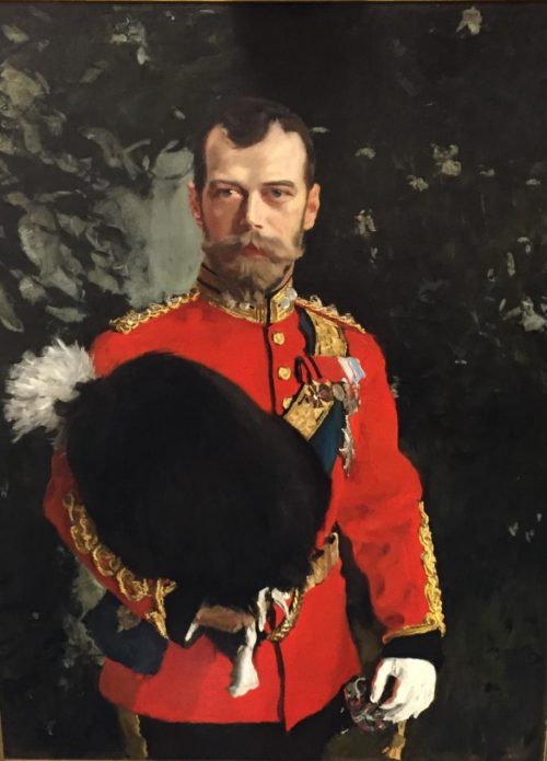 Portrait of His Imperial Majesty Nicolai II Alexandrvitch, Tsar of All the Russias, 1902 by Valentin Serov (1865-1911). Collection: The Royal Scots Dragoon Guards Regimental Trust, Edinburgh Castle