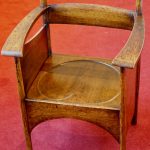 Charles Rennie Mackintosh chair made of oak